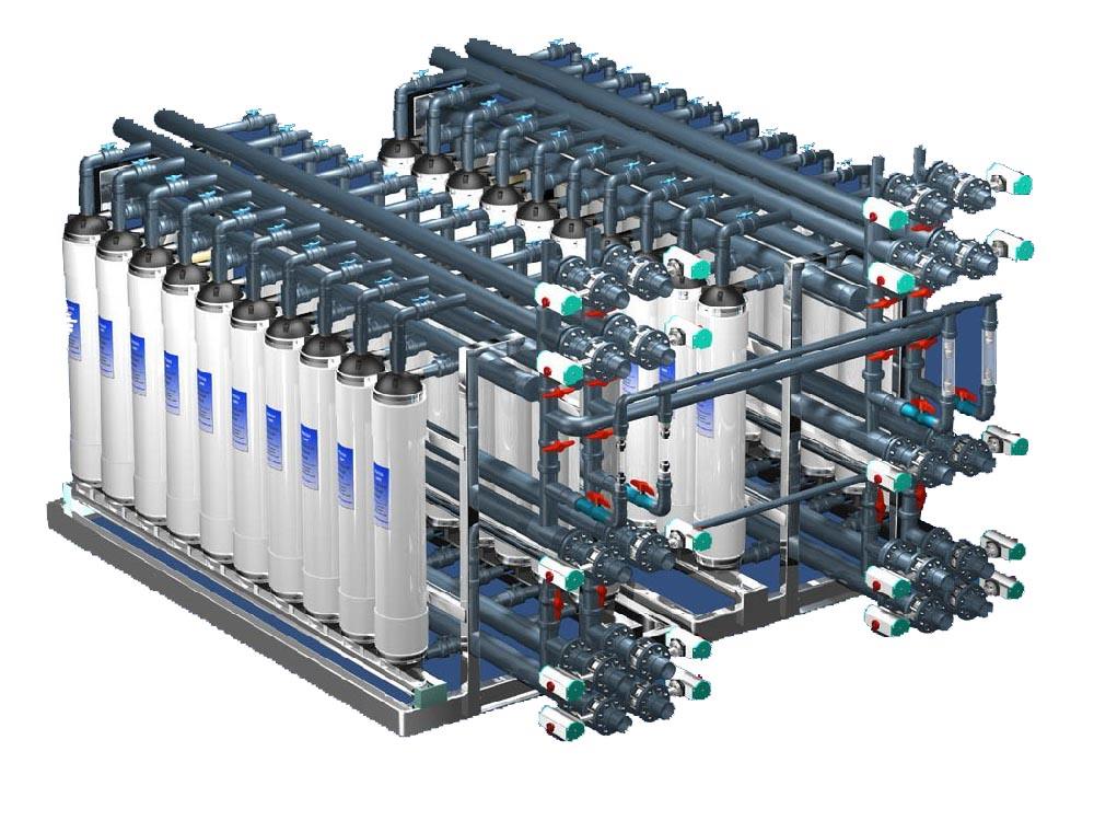 水處理超濾系統(tǒng)有哪些工序組成？ - 藍(lán)膜